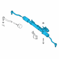 OEM Infiniti JX35 Power Steering Gear & Linkage Assembly Diagram - 49001-3KA0A