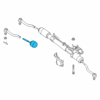 OEM 2020 Infiniti QX60 Socket Kit - Tie Rod, Inner Diagram - D8521-3KA0A