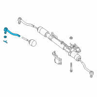 OEM 2018 Nissan Murano Socket-Kit Side Rod Outer Diagram - D8520-3KA0B