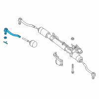 OEM 2017 Nissan Murano Socket-Kit Side Rod Outer Diagram - D8520-3KA0B