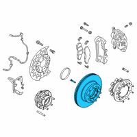 OEM 2020 Ford F-350 Super Duty Rotor Diagram - HC3Z-1125-B