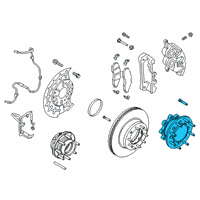 OEM 2022 Ford F-250 Super Duty Front Speed Sensor Diagram - LC3Z-2C205-A