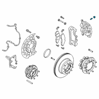 OEM 2019 Ford F-250 Super Duty Front Pads Diagram - DC3Z-2001-H