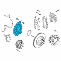 OEM 2022 Ford F-250 Super Duty Caliper Diagram - HC3Z-2B120-C