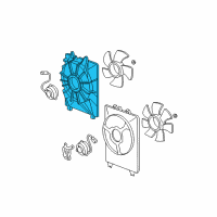 OEM Acura MDX Shroud Diagram - 19015-RYE-A01