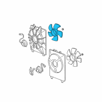 OEM 2009 Honda Pilot Fan, Cooling Diagram - 19020-RN0-A71