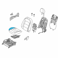 OEM 2015 Kia Forte5 Pad Assembly-Front Seat Diagram - 88250A7020