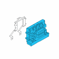 OEM BMW Power Distribution Box, Front Diagram - 61-14-6-978-270