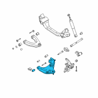 OEM Nissan Xterra Link Complete-Front Suspension, Lower LH Diagram - 54501-9Z510