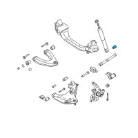 OEM 1998 Nissan Frontier Cover-Dust, TORSION Bar Front Diagram - 54033-2S400