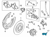 OEM 2022 Ford Bronco Sport Front Speed Sensor Diagram - JX6Z-2C204-C