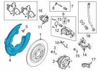 OEM Ford Mustang Mach-E SHIELD - SPLASH Diagram - LJ9Z-2C028-A