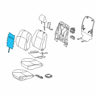 OEM 2015 Toyota 4Runner Seat Back Heater Diagram - 87510-60560