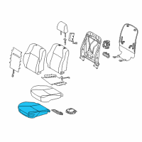 OEM 2022 Toyota 4Runner Seat Cushion Pad Diagram - 71502-35020