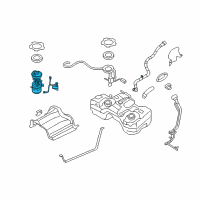 OEM Nissan Rogue In Tank Fuel Pump Diagram - 17040-4BA0C