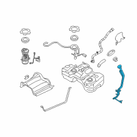 OEM 2016 Nissan Rogue Tube Assy-Filler Diagram - 17221-5HA0A