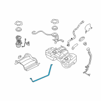 OEM Nissan Rogue Select Band Assy-Fuel Tank Mounting Diagram - 17406-JG000