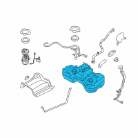 OEM Nissan Rogue Fuel Tank Assembly Diagram - 17202-9TA0A