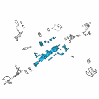 OEM Chevrolet Suburban 1500 Steering Column Diagram - 25798016