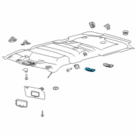 OEM Ford Reading Lamp Assembly Diagram - BB5Z-13776-AG