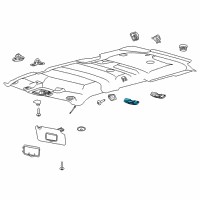 OEM Ford Explorer Reading Lamp Assembly Diagram - BB5Z-13776-AG