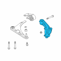 OEM Acura MDX Knuckle, Right Front Diagram - 51211-TRX-A01