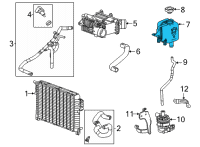 OEM 2022 Cadillac Escalade ESV Auxiliary Reservoir Diagram - 23394012