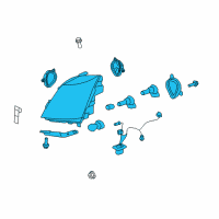 OEM 2012 Cadillac CTS Composite Headlamp Diagram - 22783445