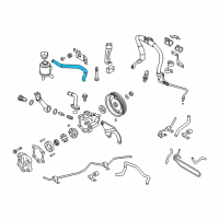 OEM Nissan Murano Hose Assy-Suction, Power Steering Diagram - 49717-CA000