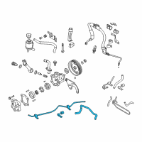 OEM Nissan Murano Hose & Tube Assy-Power Steering Diagram - 49721-CA01A