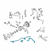 OEM 2003 Nissan Murano Hose & Tube Assy-Power Steering Diagram - 49721-CA01A