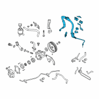 OEM 2003 Nissan Murano Tube Assembly, Power Steering Diagram - 49720-CC10A