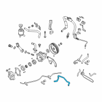 OEM 2005 Nissan Murano Hose-Return, Power Steering Diagram - 49725-CA010