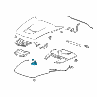 OEM 2019 Chevrolet Corvette Latch Diagram - 84146212