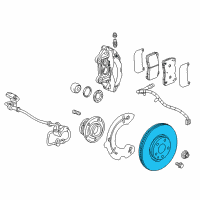 OEM Cadillac CT6 Rotor Diagram - 13528522