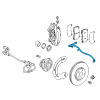 OEM 2020 Cadillac CT6 Brake Hose Diagram - 84368266