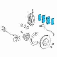 OEM Cadillac CT6 Brake Pads Diagram - 84701081