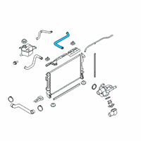 OEM 2009 Ford Flex Upper Hose Diagram - 8A8Z-8260-C