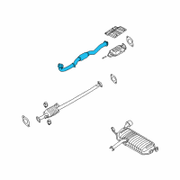 OEM 2006 Kia Sportage Front Muffler Assembly Diagram - 286102E150