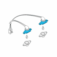 OEM 1999 Nissan Quest Licence Late Lamp Socket Assembly Diagram - 26243-9B902