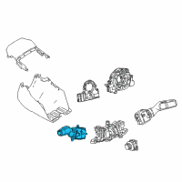 OEM 2022 Lexus LC500h Switch, Turn Signal Diagram - 84329-11040