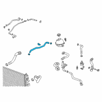 OEM Chevrolet Equinox Water Hose Assembly Diagram - 84129292