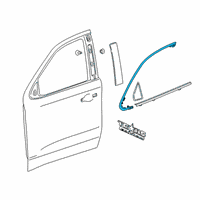 OEM 2020 Chevrolet Silverado 1500 Upper Molding Diagram - 84837702