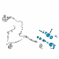 OEM 1999 Toyota Solara Power Steering Pump Diagram - 44320-06030