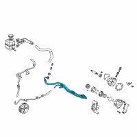 OEM 1999 Toyota Camry Pressure Hose Diagram - 44410-06090