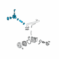 OEM 2014 Cadillac ATS Water Outlet Diagram - 25201459