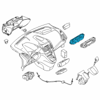 OEM 2015 Ford Transit Connect Heater & AC Control Diagram - DT1Z-19980-Q