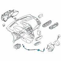 OEM 2016 Ford Transit Connect Shift Control Cable Diagram - DT1Z-7E395-D