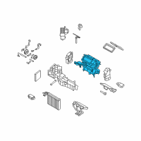 OEM 2008 BMW X5 Empty Housing For Heater/Air Condit.Unit Diagram - 64-11-9-127-182