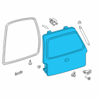 OEM Ford Expedition Lift Gate Diagram - FL1Z-7840010-B